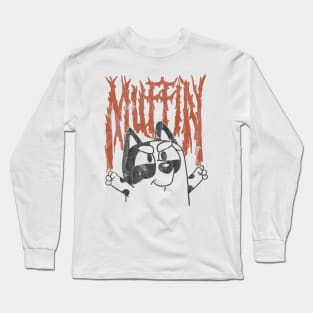 VINTAGE MUFFIN BLACK REC METAL Long Sleeve T-Shirt